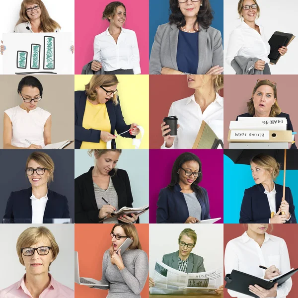 Conjunto de empresas de diversidad Mujeres —  Fotos de Stock