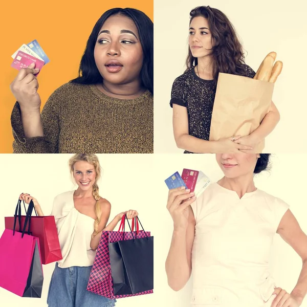 Készlet-ból különböző nők élvezik eladó — Stock Fotó