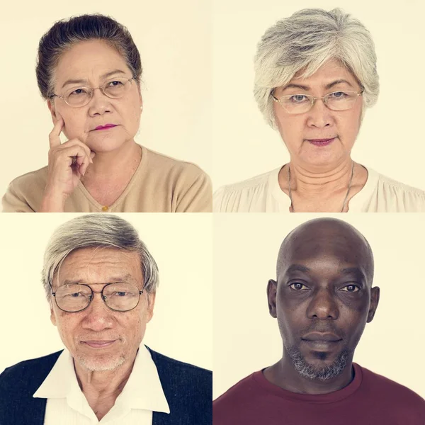 People with Unhappy Face Expression — Stock Photo, Image