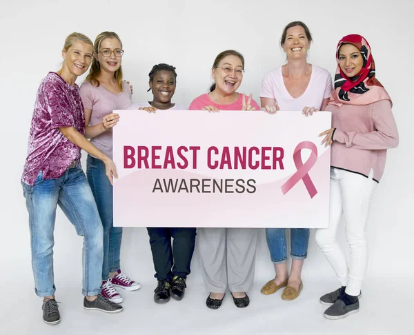 Billboard tutan kadın