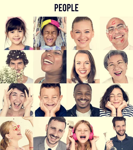 Szczęśliwy i uśmiechniętych ludzi — Zdjęcie stockowe