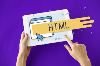 kişi holding dijital tablet