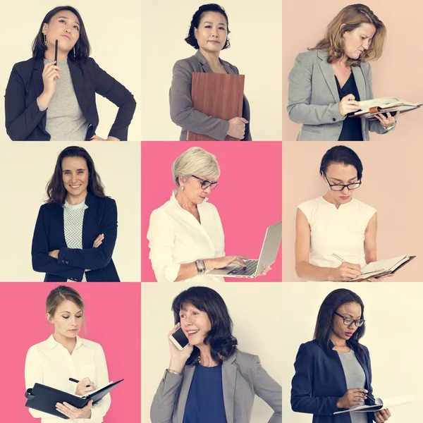 Conjunto de empresas de diversidad Mujeres —  Fotos de Stock