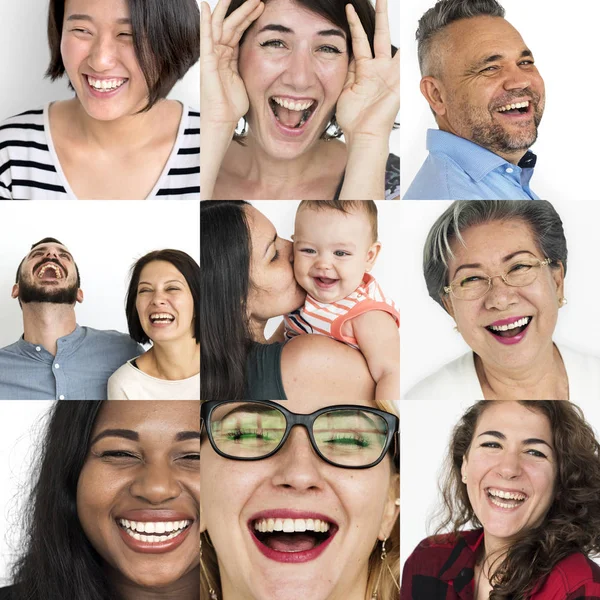 Çeşitlilik kişi gülüyor