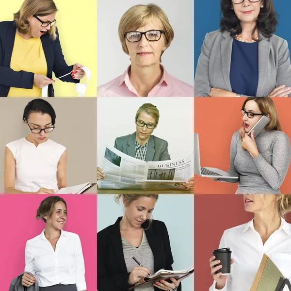 Conjunto de empresas de diversidad Mujeres —  Fotos de Stock