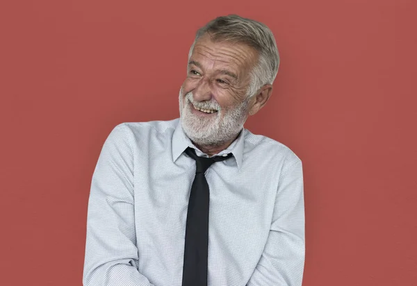 Senior sonriente hombre de negocios — Foto de Stock