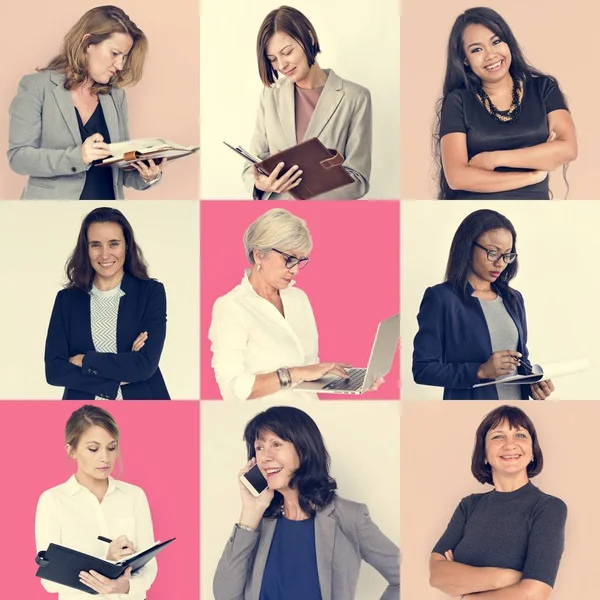 Conjunto de empresas de diversidad Mujeres — Foto de Stock