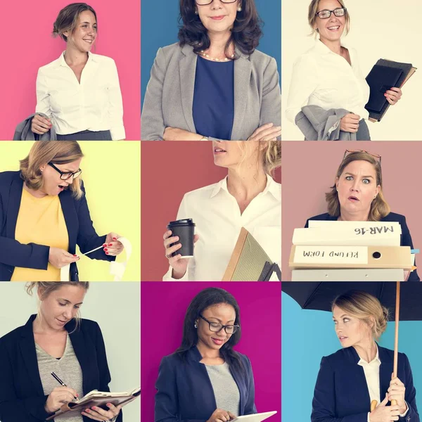 Conjunto de empresas de diversidad Mujeres — Foto de Stock