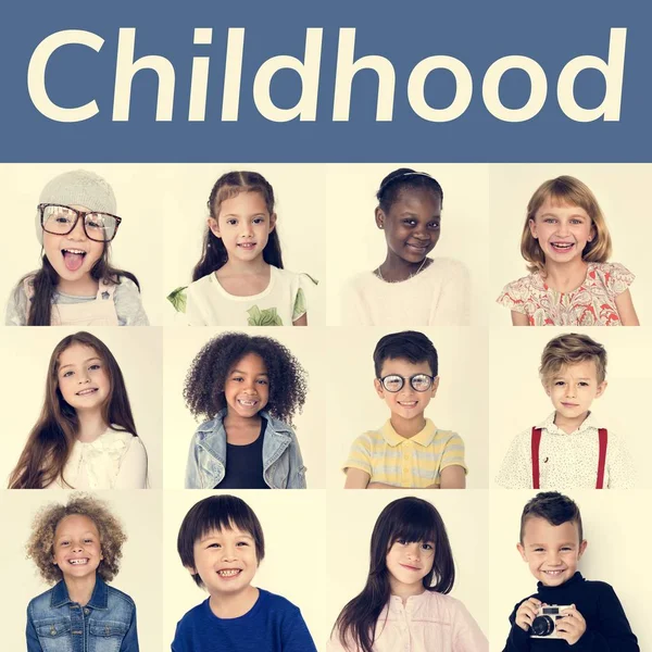 Schattig multiculturele kinderen — Stockfoto