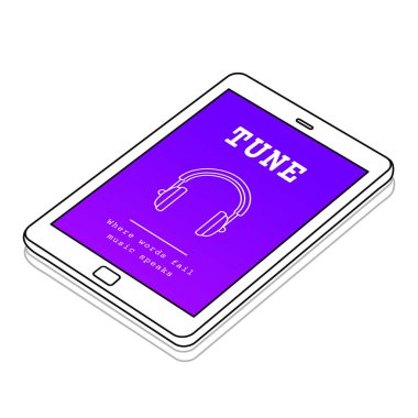 Web tasarım şablonu dijital tablet