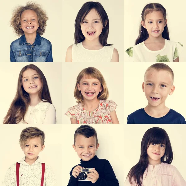 Multiculturele vrolijke kinderen — Stockfoto