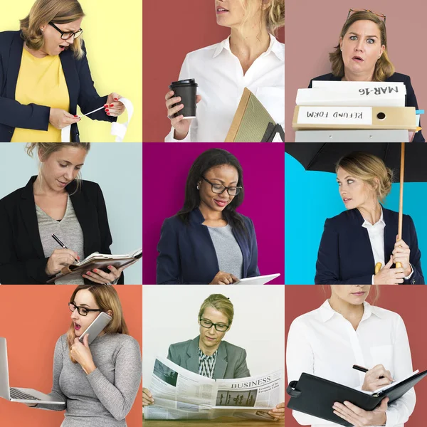 Conjunto de empresas de diversidad Mujeres —  Fotos de Stock