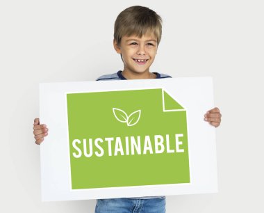 Çocuk holding afiş