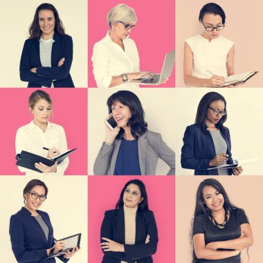 Çeşitlilik iş kadınları kümesi