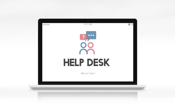 Web-Design-Vorlage Laptop — Stockfoto