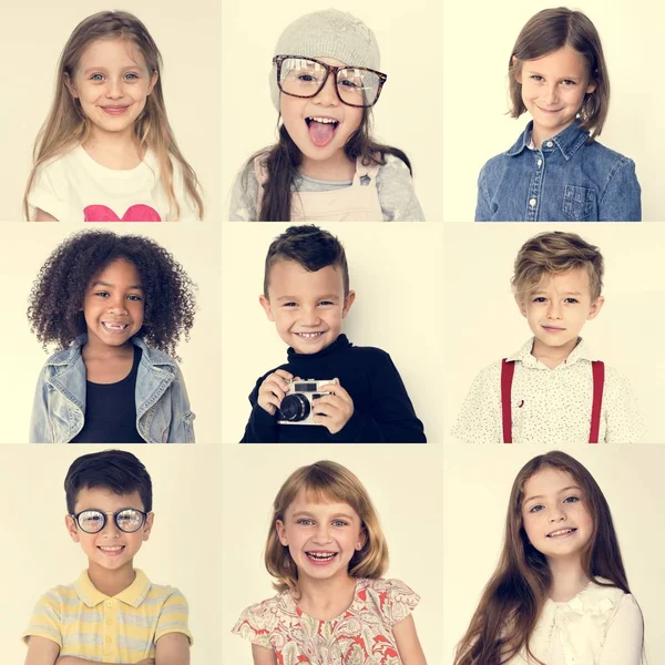 Niños alegres multiculturales —  Fotos de Stock