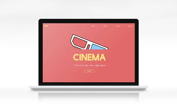 Plantilla de diseño web portátil — Foto de Stock