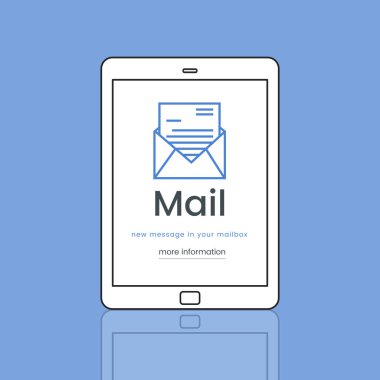 Web tasarım şablonu dijital tablet