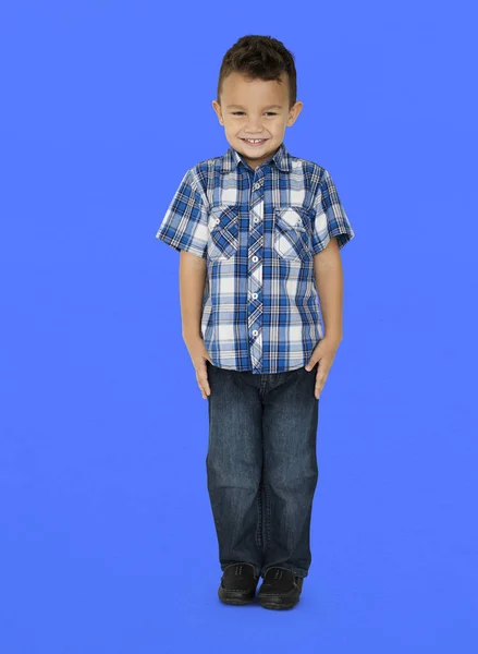Boy Standing in the Studio — Stock Photo, Image