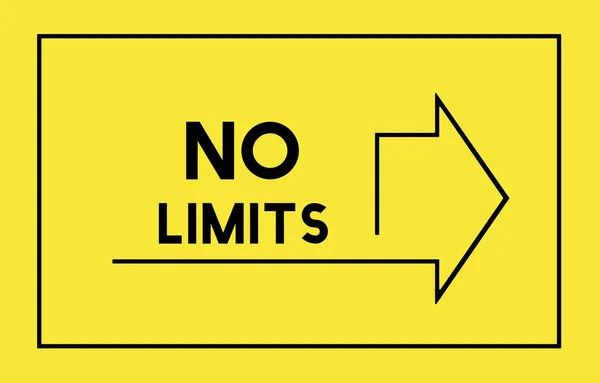 Šablona s konceptem No Limits — Stock fotografie