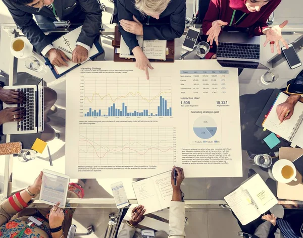 People at workplace table — Stock Photo, Image