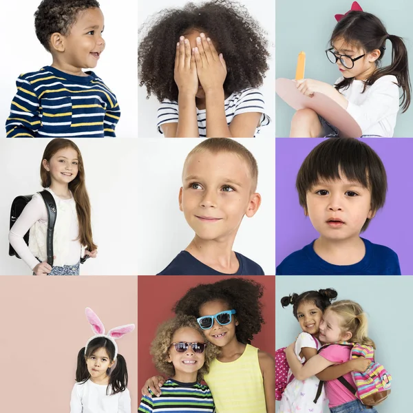 Adorables niños multiculturales — Foto de Stock