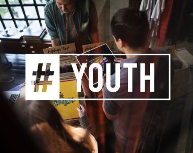 Vinil Dükkanı hipster arkadaşlar