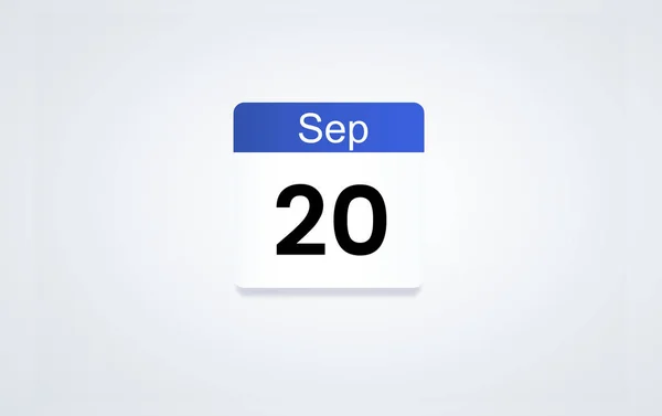 Szeptember 20-koncepció-sablonnal — Stock Fotó