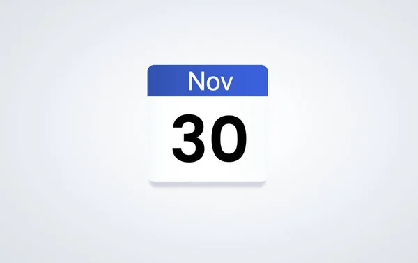 Šablona s 30 listopad koncepce — Stock fotografie