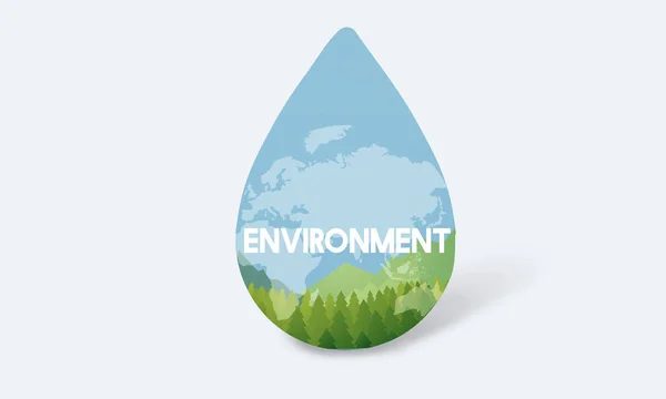 Sablon a környezet fogalma — Stock Fotó