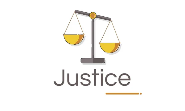 Шаблон с концепцией справедливости — стоковое фото