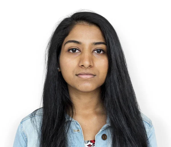젊은 인도 여자 얼굴 — 스톡 사진