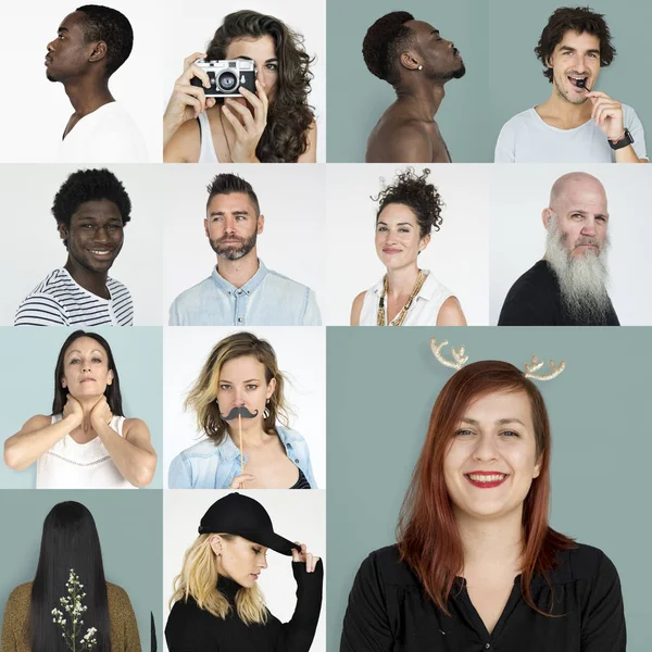 Samling av hipster livsstil collage — Stockfoto