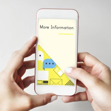 Cep telefonu holding insan eller