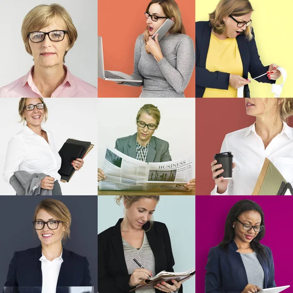 Conjunto de empresas de diversidad Mujeres —  Fotos de Stock