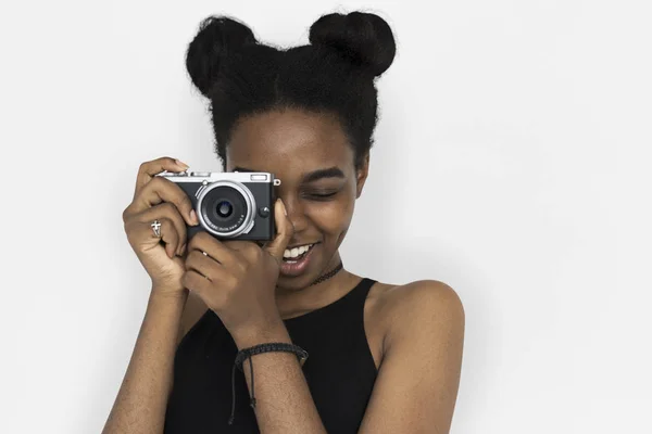 African american teen girl. — Stock Photo, Image