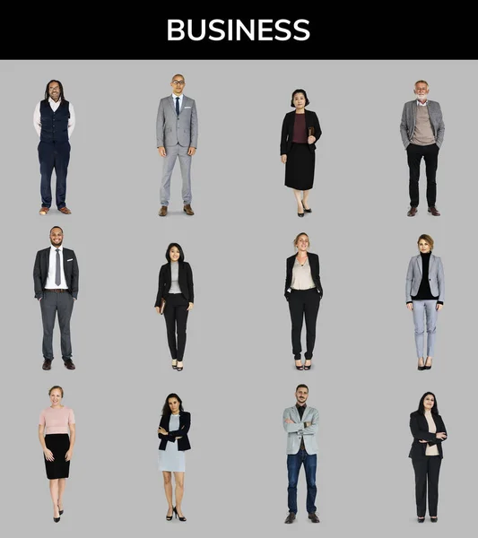 Insieme di imprenditori della diversità — Foto Stock