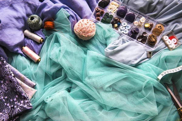 el yapımı Aksesuar, tekstil, iğneler ve kumaş pamuk ipliği