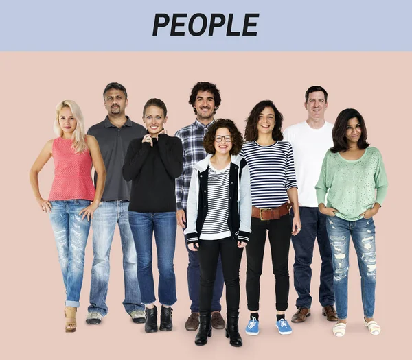 Люди, стоящие вместе — стоковое фото