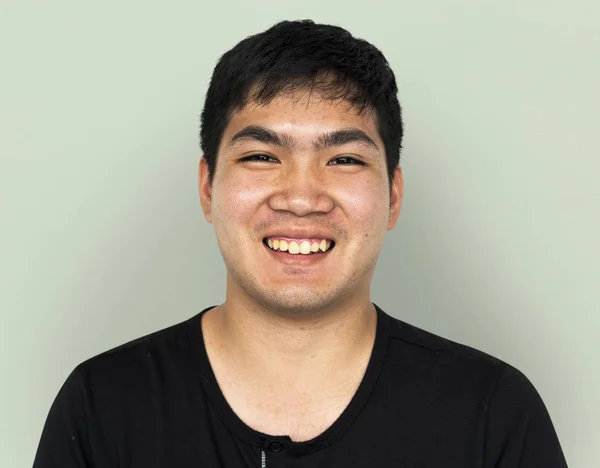 大人のアジア民族の男顔 — ストック写真