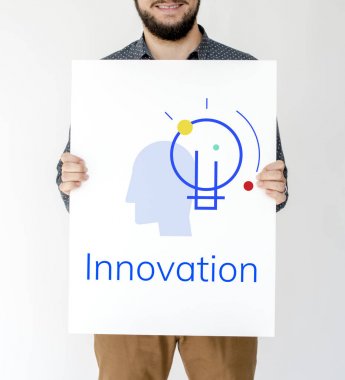 sakallı adam afişini holding