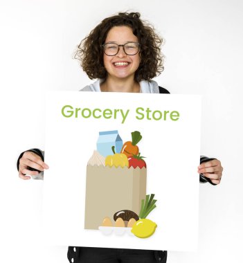 Kız holding tasarlamak