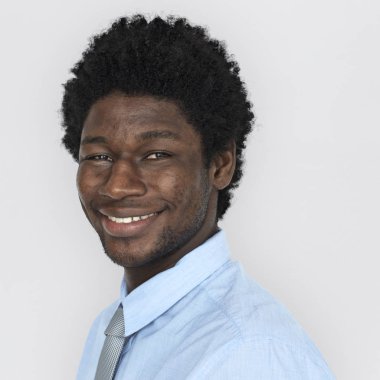 Afrikalı erkek gülümseyen 