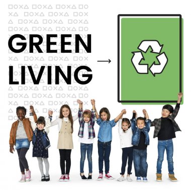 çok kültürlü okul çocukları birlikte