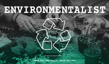 el ve geri dönüşüm simgesini