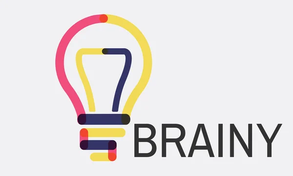 Plantilla con concepto de Brainy — Foto de Stock