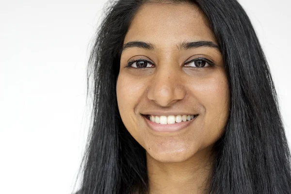 Smiling young indian woman — Stock Photo, Image