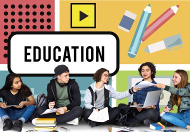 Öğrenciler birlikte öğrenme 