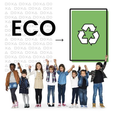 çok kültürlü okul çocukları birlikte