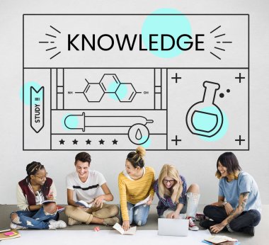 öğrenciler proje üzerinde birlikte çalışma